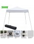 [US-W]3 x 3M Portable Home Use Waterproof Folding Tent White